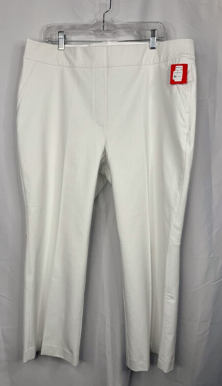 Womens Spanx NWT White On The Go Kick Flare Pull On Pants Classic White Sz 1X
